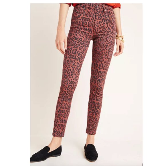 NWT $300 Joe's Leopord High-Rise Skinny Ankle Jean - Picture 1 of 8
